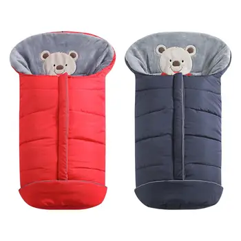 

Baby Sleeping Bag Winter Thickened Children Anti-kicking Stroller Sleeping Nest For Baby Stroller Windproof Foot Cover