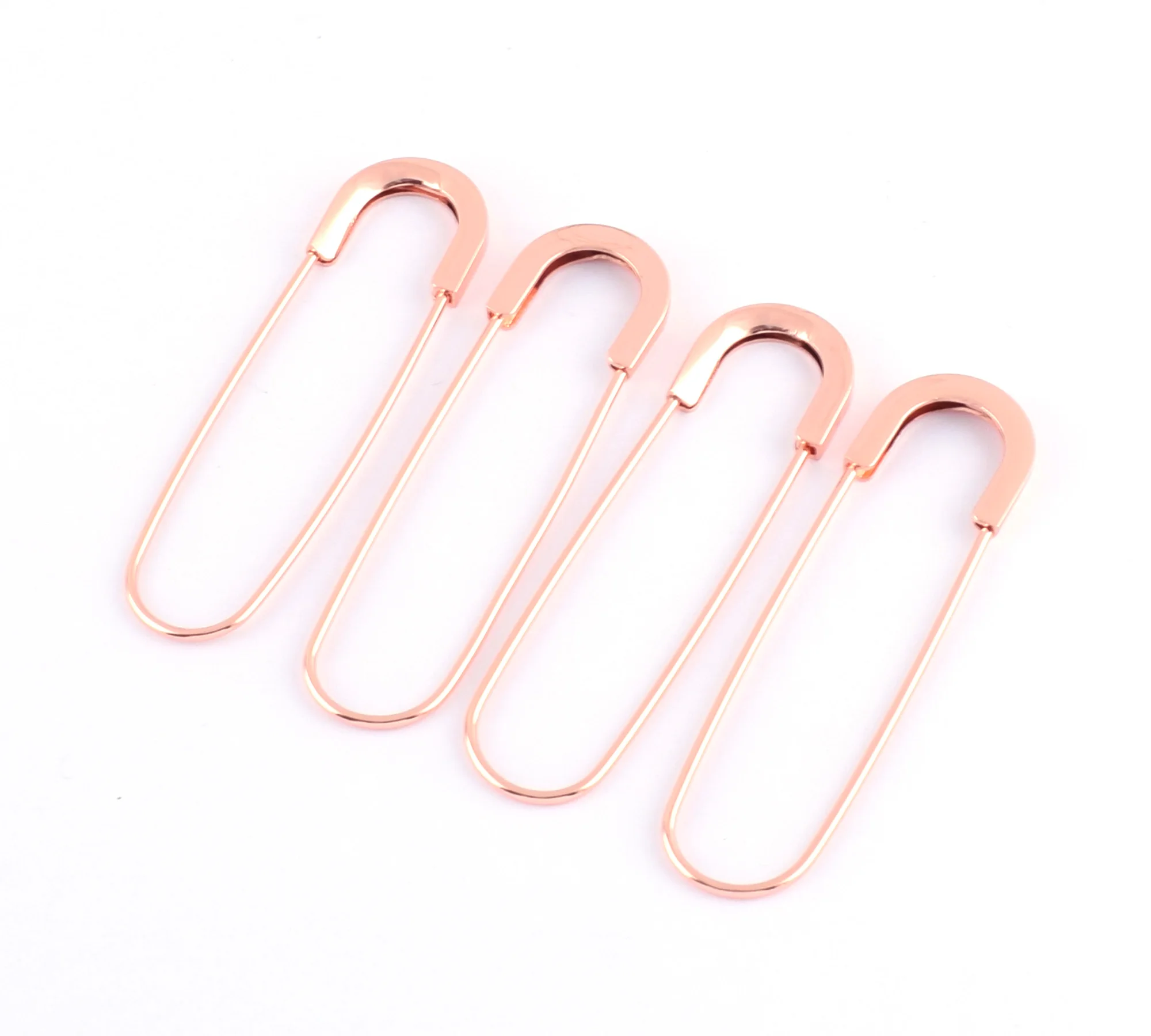 79mm Rose Gold Safety Pins Coiless Safety Pins Larger Safety Pins