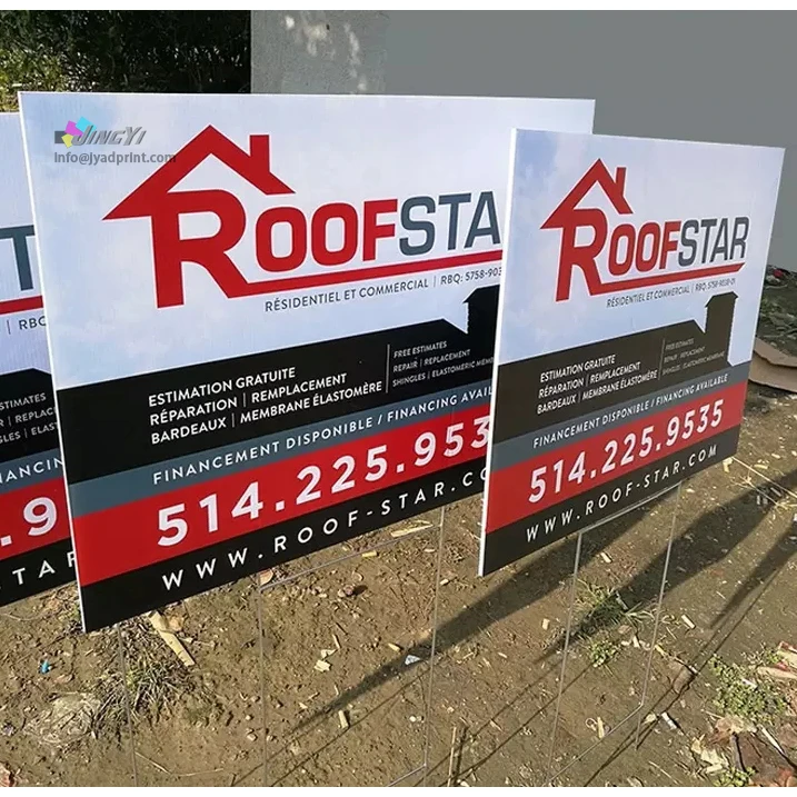 Wholesale Custom Advertising Lawn Yard Coroplast Sign Corflute Signage