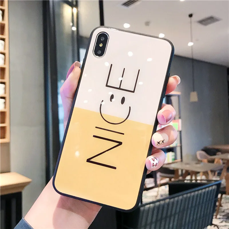 Роскошный милый картонный чехол для телефона Disneys из закаленного стекла для iPhone Xr X Xs Max iPhone 7 8 6 6s Plus