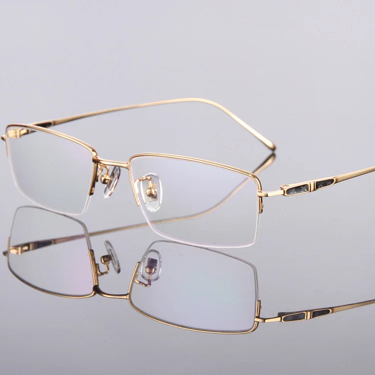 Близорукая оправа для очков мужские чистые титановые оптические очки с оправой оправа для очков модная деловая оправа для очков
