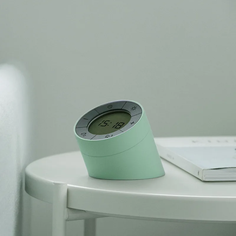 

Alarm Clock Flipping Night Scandinavian Minimalist Home Creative Charging Multi-functional Sensing Practical Stepless Dimming Sm