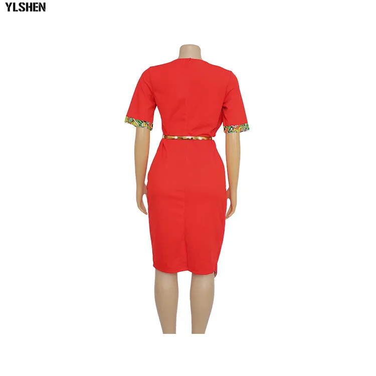 African Dresses For Women African Clothes Africa Dress Fashion Patchwork Print Dashiki Clothing Ankara Plus Size Evening Dress 07