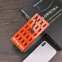 Зарядное устройство USB 20 портов usb-хаб quicky charge 3,0 станция адаптер питания универсальный для iPhone7 8 iPhone 8 Plus X iPad samsung huawei