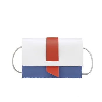 

2020 Summer Women Handbag Contrast Leisure Small Shoulder Messager Crossbody Bag Hipster Mobile Phone Simple Bag