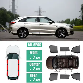 

For Honda URV 2017+ 6Pcs Windows Sunshade UV Ray Protector Mesh Block Privacy Visor