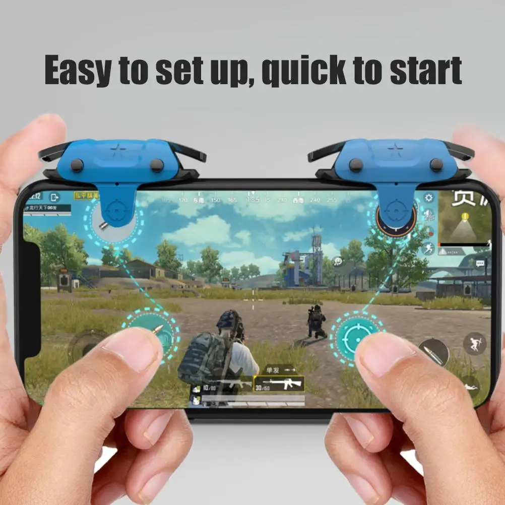 Mobile game Aim buttons Gamepad For PUBG Mobile Game 1s Shoot 26 Times Controller Joystick Shooter Button Trigger for Android