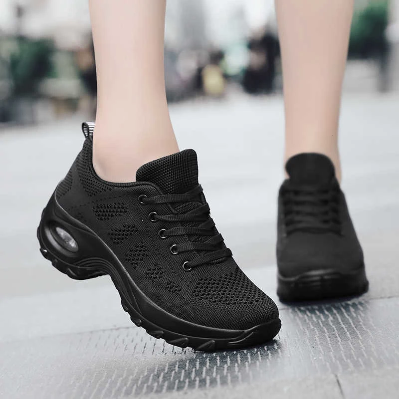 FLARUT/Женская обувь для тенниса; дышащая обувь на воздушной подушке; удобная обувь, увеличивающая рост, на шнуровке; мягкие женские кроссовки для занятий спортом на открытом воздухе