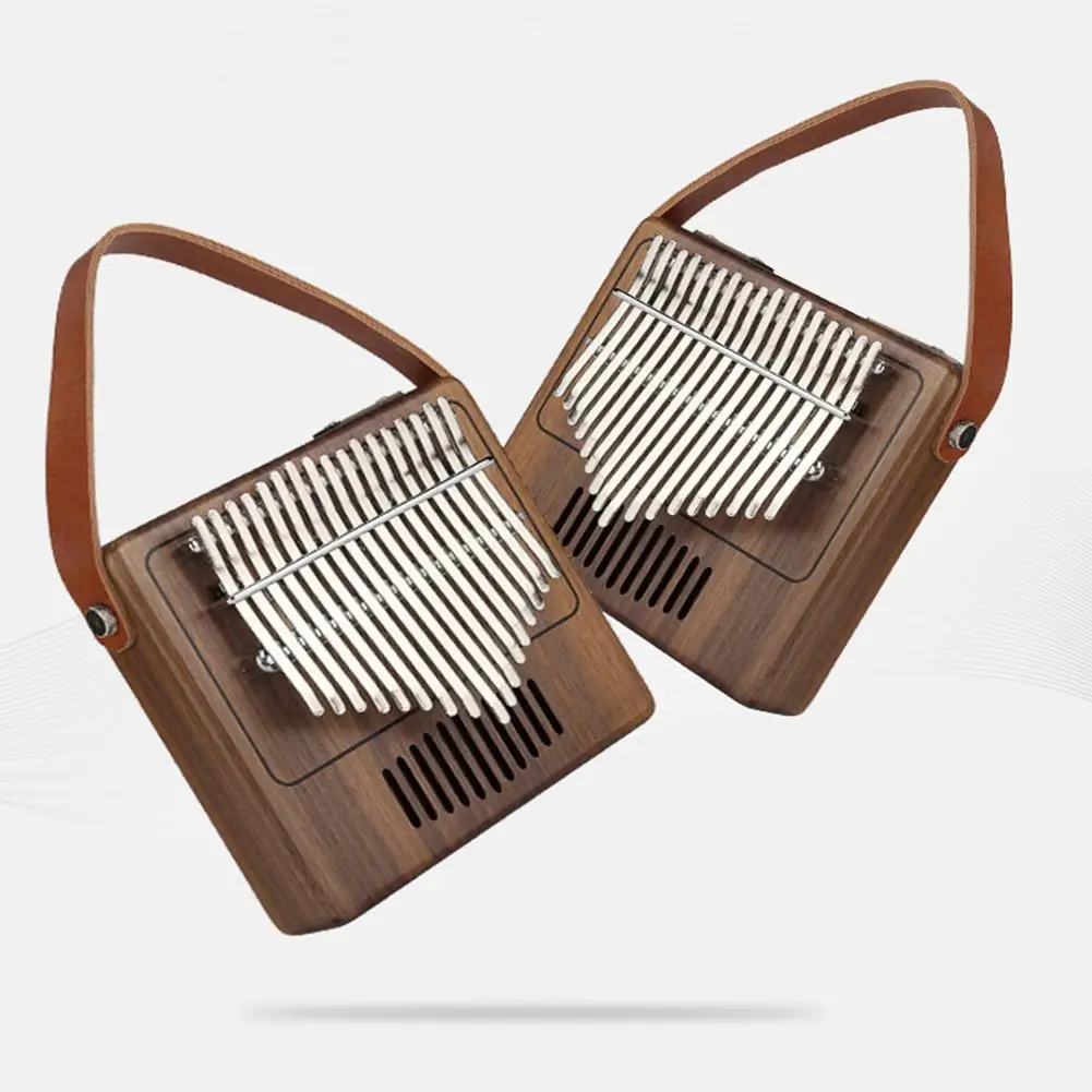 TOM TK-R1 17 ключ Kalimba Mbira пальцы пальцев пианино орех деревянная клавиатура музыкальный инструмент с сумкой полный набор аксессуаров