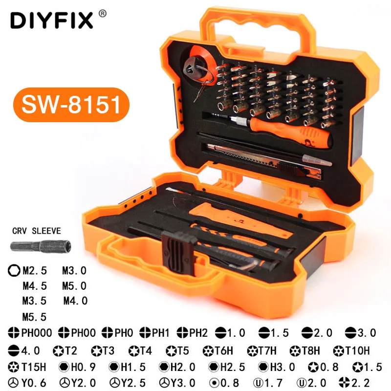 DIYFIX набор ручных инструментов прецизионных отверток плоскогубцы нож для