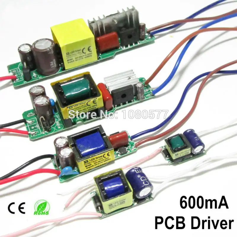 2 шт. Светодиодный источник питания 600мА Драйвер лампы 3W 6 Вт 9 Вт 12 Вт 15 Вт 18 Вт 20 Вт 21 Вт 24 Вт 30 Вт 40 Вт 50 Вт 60 Вт изоляционный трансформатор освещения