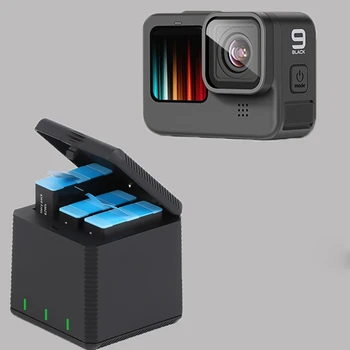 

Charging Box 3 Channel USB Camera Battery Charger Power Display for -GoPro HERO 9 Black Action Camera Accessories