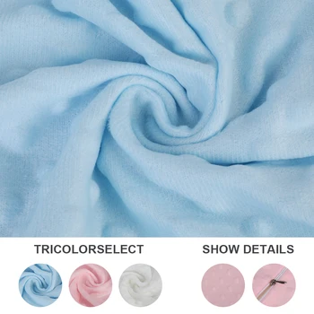 

White/Blue/Pink Soft Polyester Pillowcases Bouncy Breathable lightweight Pillow Cover Case For Memory Foam Pillow 50x30x9cm