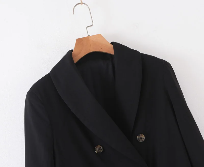 

Western Style 2019 Autumn New Style WOMEN'S Dress Versitile Fashion Slimming England Casual Double Breasted Small Suit Coat