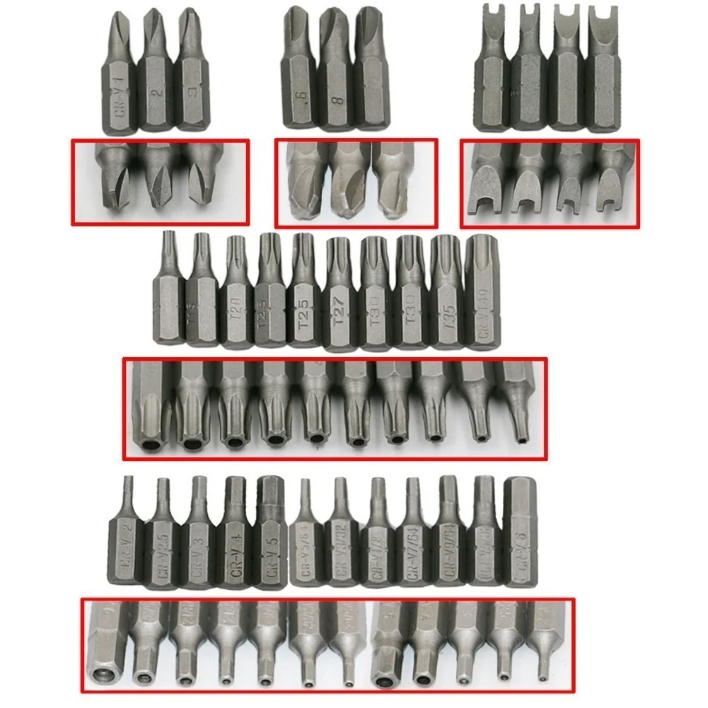 33 шт. головка гаечного ключа магнитные биты Wish Tamper звезда доказательство Torx набор винтов бит отвертка дрель безопасности шестигранный держатель