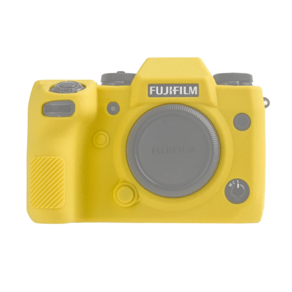Мягкий силиконовый резиновый чехол для FUJIFILM Fuji X-H1 XH1 цифровой камеры личи текстуры поверхности защитный чехол для тела протектор