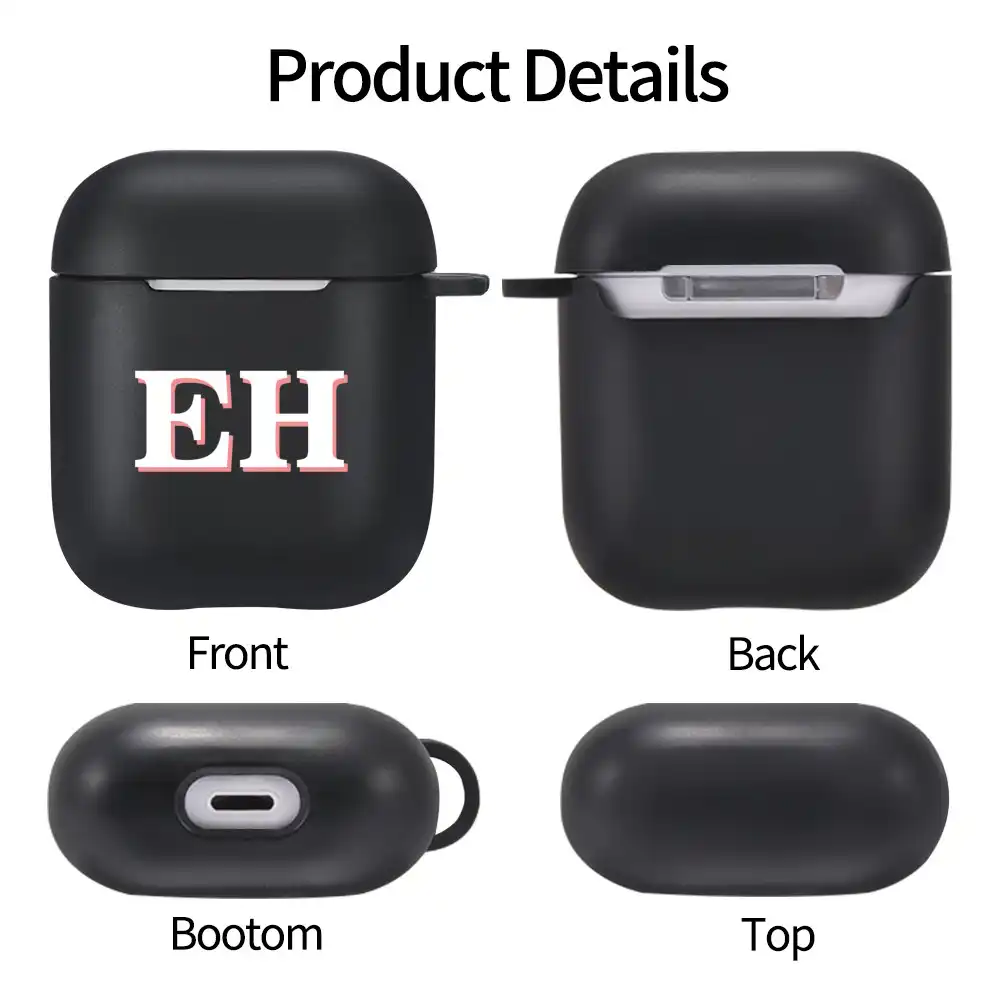Airpods 2ケースカスタマイズ名前イニシャル手紙用ポッドソフトシリコーン高級カバーfundas Airpodsケースイヤホンアクセサリー イヤホン用アクセサリー Aliexpress