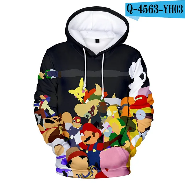 tz-262 Толстовки с капюшоном для детей от 3 до 13 лет, игры Super Smash Bros. Толстовка с капюшоном и объемным рисунком; уличная куртка в стиле хип-хоп для мальчиков и девочек; детская одежда - Цвет: tz-262