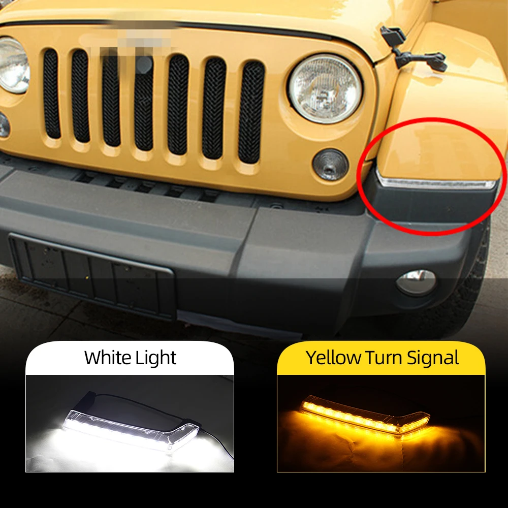 Car Flashing 1Pair For Jeep Wrangler 2008 2009 2010 2012 2013 2014 2015