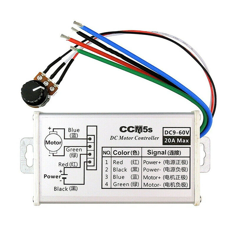 Горячая 12V 24V ШИМ DC мотор бесступенчатый регулятор переменной скорости переключатель с металлической оболочкой