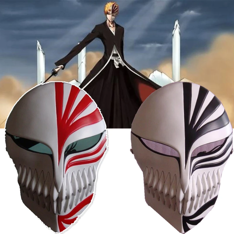 

Cartoon Anime BLEACH Periphery Kurosaki Ichigo Halloween Stage Performance Party Cosplay Prop Resin Mask Gift