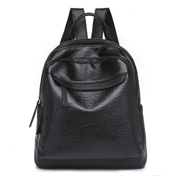 

2020 New Korean Women's PU Leather Backpack Fashion Backpack Casual Travel Backpack Ms. Backpack
