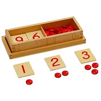 

Numbers and Chips for Early Preschoolers Learning Toys Cultivating the Baby's Digital Objective Ability Deep Red