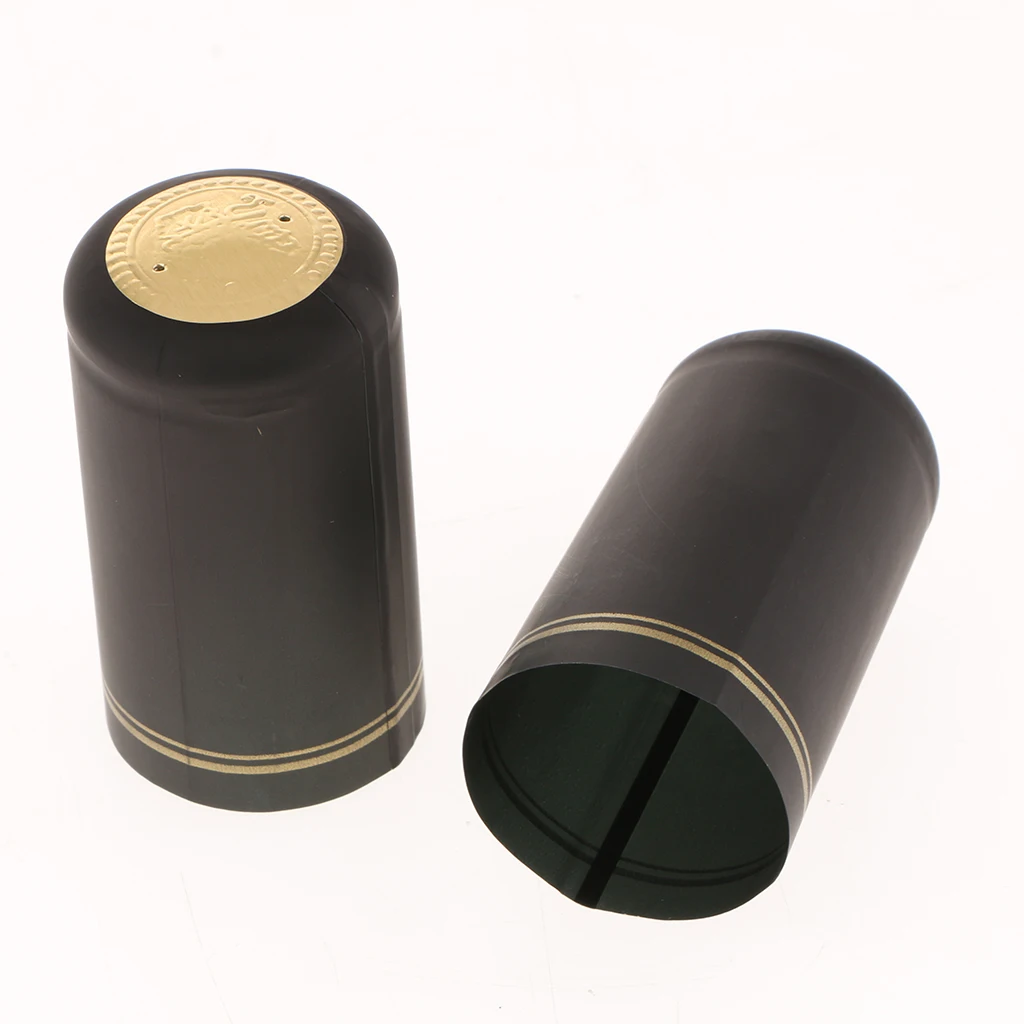 100 Pcs Shrink Capsules with Tear tab, Suitable for Wine Bottles, Satin Burgundy Finish, Shrink Bottle Sleeves for Home use 100 Pcs Shrink Capsules with Tear tab, Suitable for Wine Bottles, Satin Burgundy Finish, Shrink Bottle Sleeves for Home use
