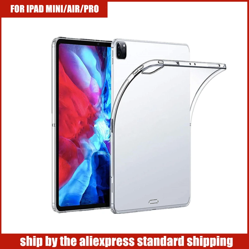 Ультра мягкий ТПУ чехол SCHANGE для iPad Pro 11 12 9 2018 2020 Прозрачный Mini 4 5 Air 3 10 7th Gen 2|Чехлы