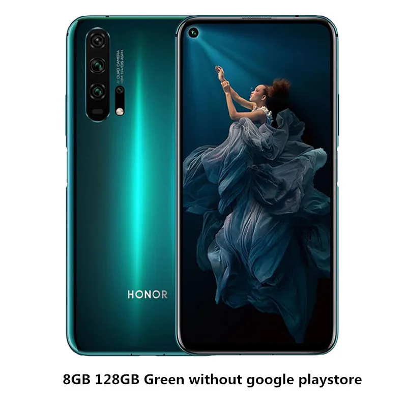 8G 128G Green No P Смартфон Honor 20 Pro с глобальной прошивкой Kirin 980 Android 9 6,2" ips 2340X1080 8 Гб ram 128 ГБ rom Мп+ 32 МП отпечаток пальца NFC телефон - Цвет: 8G 128G Green No P