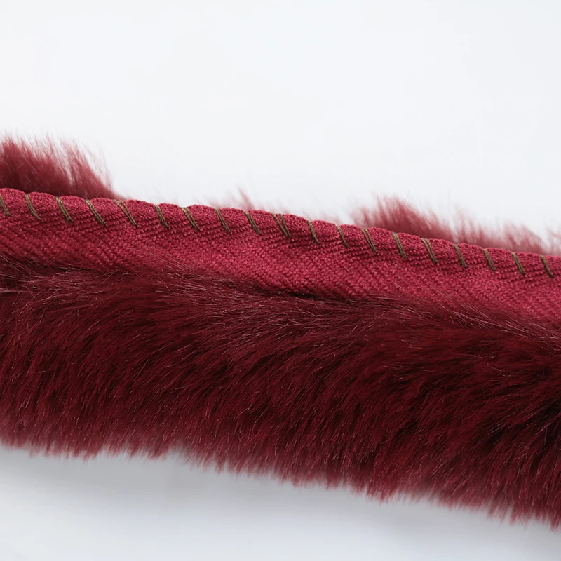Fur Fabric Artificial Rabbit Fur Ribbon Tapes 1m DIY Apparel Sewing Fluffy Trim Home Decoration