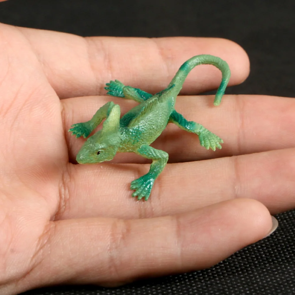 12pcs Lizards Reptile Simulation plastic forest wild animal model toys ornaments Lifelike figurine home decor Gift For Kids