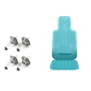 

4 x H7 Car Headlight Bulbs 12V / 55W Halogen Standard Lamp Light with Universal Summer Car Seat Cool Cushion