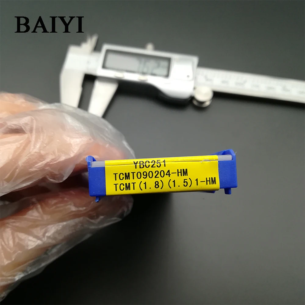 10 шт. TCMT090204-HM YBC251 вставки карбида TCMT090204HM YBC251 для Сталь