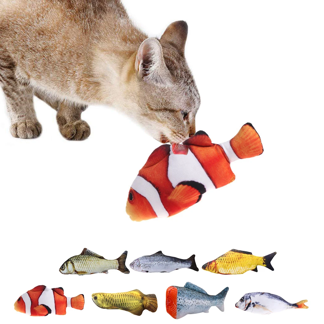 1Pcs Creative Fish Shaped Pet Toy Fish Shape Bite Resistant Catnip Cat Toy Pet Chew Toy Pet Cat Interaction Training Supplies