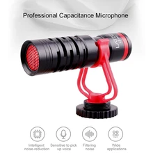 Andoer 3,5 мм профессиональная Емкость Микрофон видео студия емкостный микрофон для записи для SLR камер Видеокамеры смартфонов