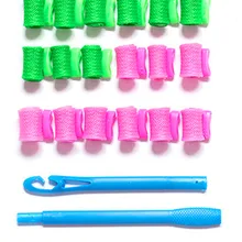 12 шт./18 шт./30 см/45 см длинные волшебные бигуди для волос Спиральные Кудри мягкие волшебные бигуди для волос DIY укладка локоны инструменты