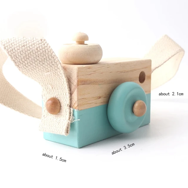 Baby Toy Cute Wooden Camera Toy Hanging Nordic Style Beech Wood Camera Educational Toys Fashion Home Photography Prop Decor Gift 5