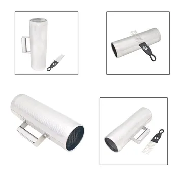 

Stainless Steel Guiro 12" * 4" Percussion Instrument Musical Training Tool with Scraper