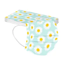 Máscara descartável da cópia da flor do adulto de 10 pces capa protetora não tecida da cara da três-camada máscaras dustproof da boca mascarilla s7 s7 s7 s7 s7 s7