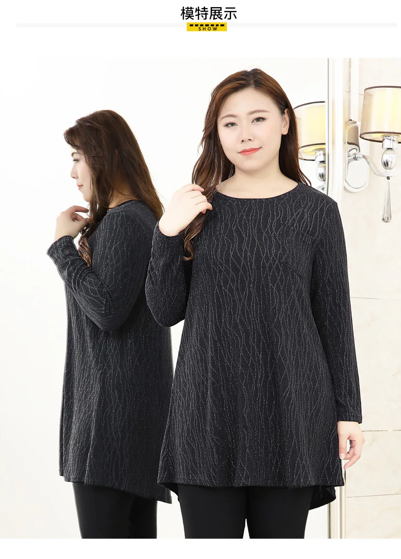 TUHAO Womens Blouse Middle Age Mother Blouses Plus Size 10XL 8XL 6XL Long Sleeve Ladies Shirt Oversize Tops Femenina Shirts WM04