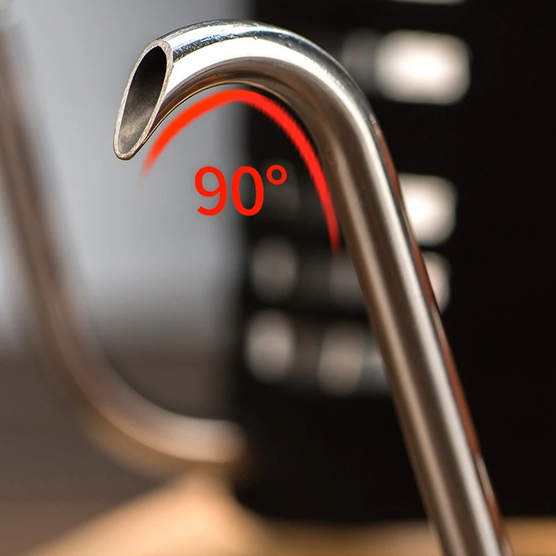 500ML Stainless Steel Coffee Drip Kettle No Handle Anti-Hot Hanging Ear Gooseneck Spout Coffee Tea Pot for Barista Tools