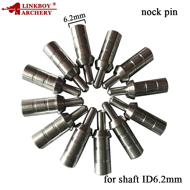 Linkboy Archery Internal Aluminum Pins Arrow Nocks for ID3.2/4.2/6.2mm Carbon Arrow Shafts Bow