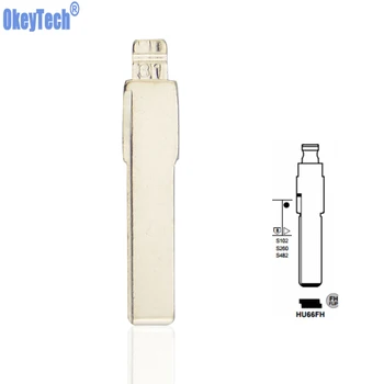 

OkeyTech 1PC HU66 HAA Uncut Folding Flip Blank Key Uncut Blade #31 for VW Passat Bora Seat Skoda KEYDIY for KD900 Machine