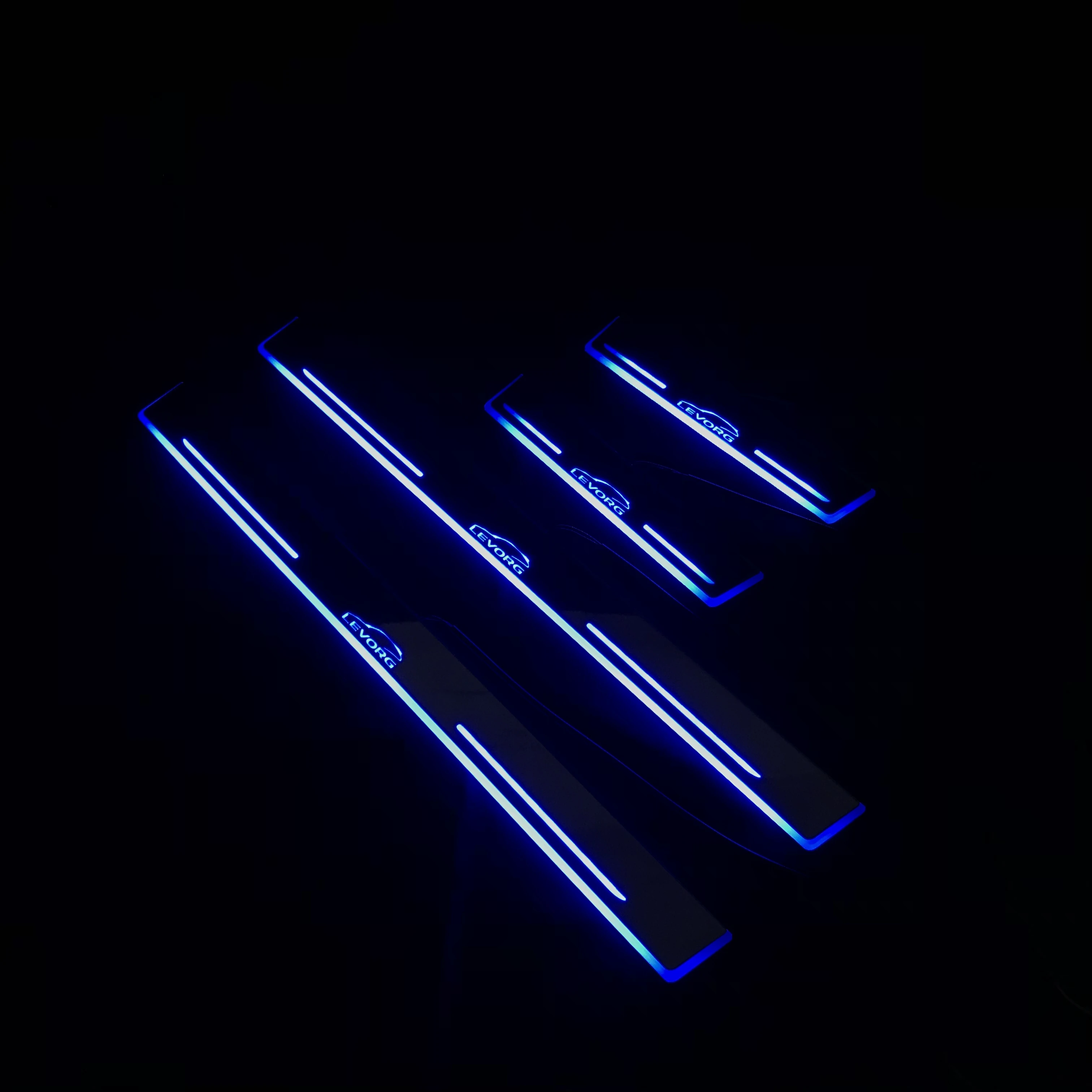 RQXR led дверь потертости для Subaru levorg динамический дверной порог пластина плоский