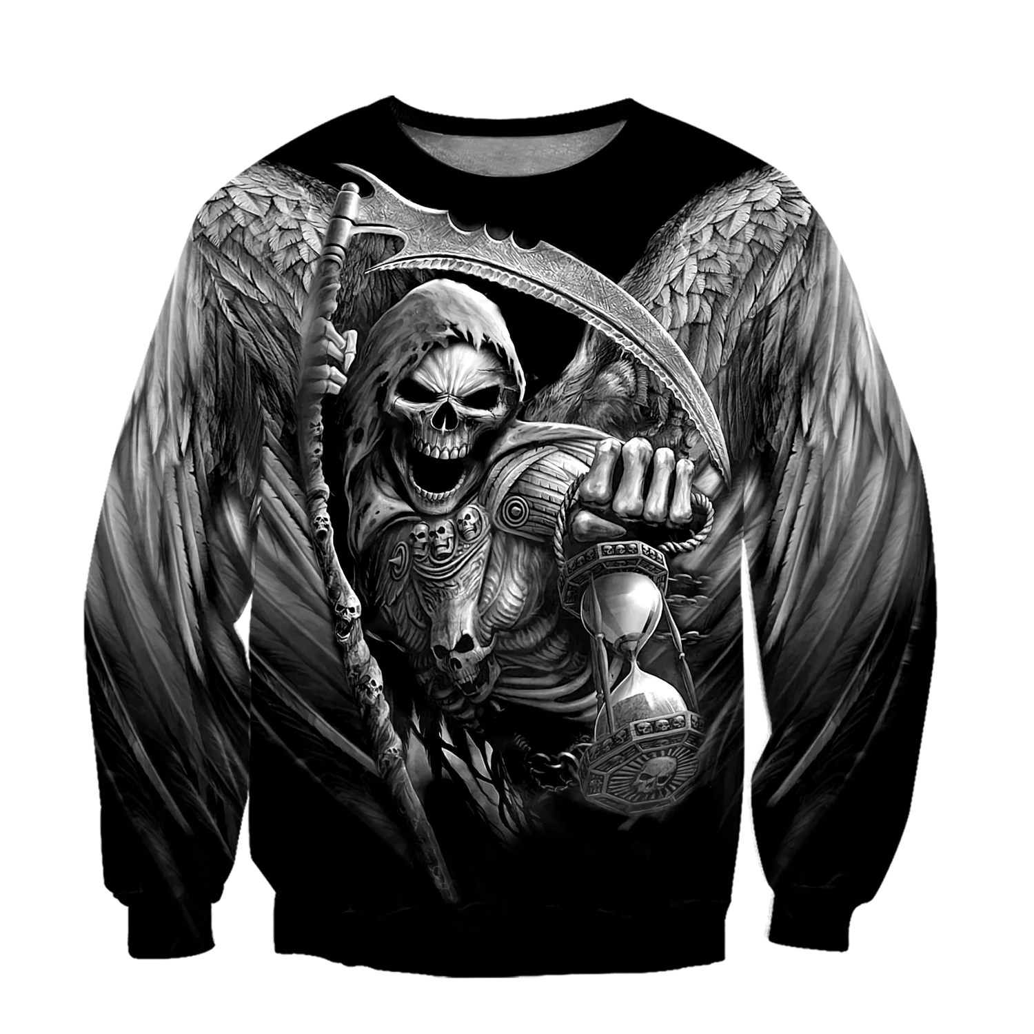 Blue Skull Funny Pattern 3D Printed Men's Hoodie