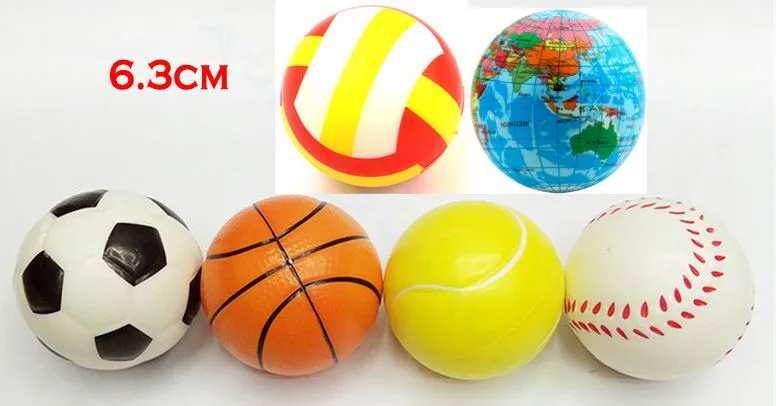 Soft Toy Basketball Volleyball Kids Sports Stress Relief Decor Foam toys Ball 6pcs