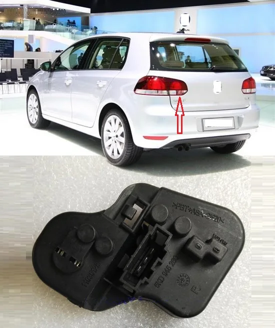 CAPQX для Golf 6 GTI 2009 -2012 задний ВНУТРЕННИЙ Задний светильник держатель лампы ta