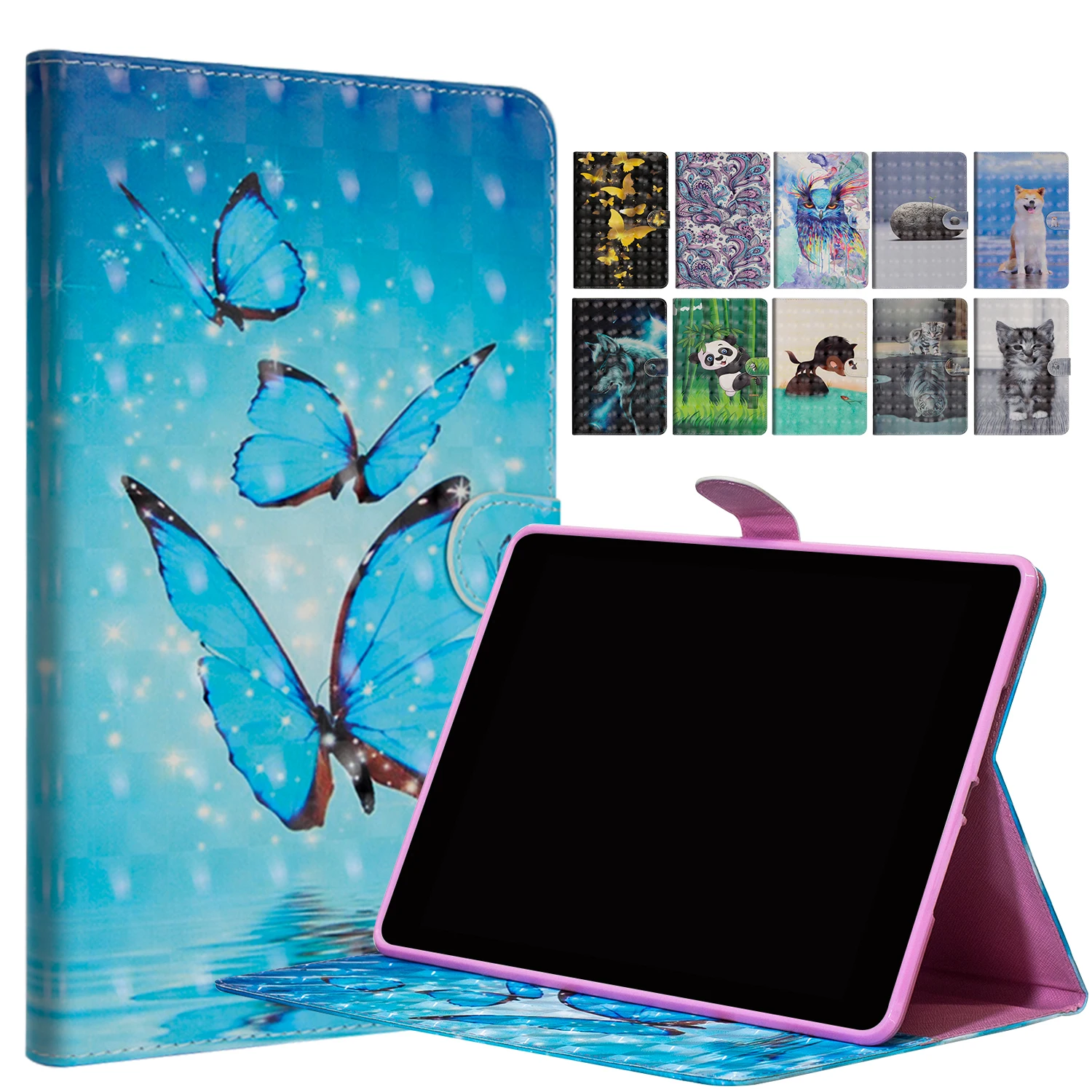 Откидная подставка кожаный чехол с магнитной крышкой для Samsung Galaxy Tab A 8,0 SM-T290 SM-T295 T297 Tablet Coque+ пленка+ ручка