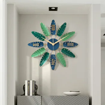 

Large Luxury Metal Wall Clock Nordic Art Silent Simple Living Room Wall Clock Creative Gift Idea Wand Klok Home Decor MM60WC